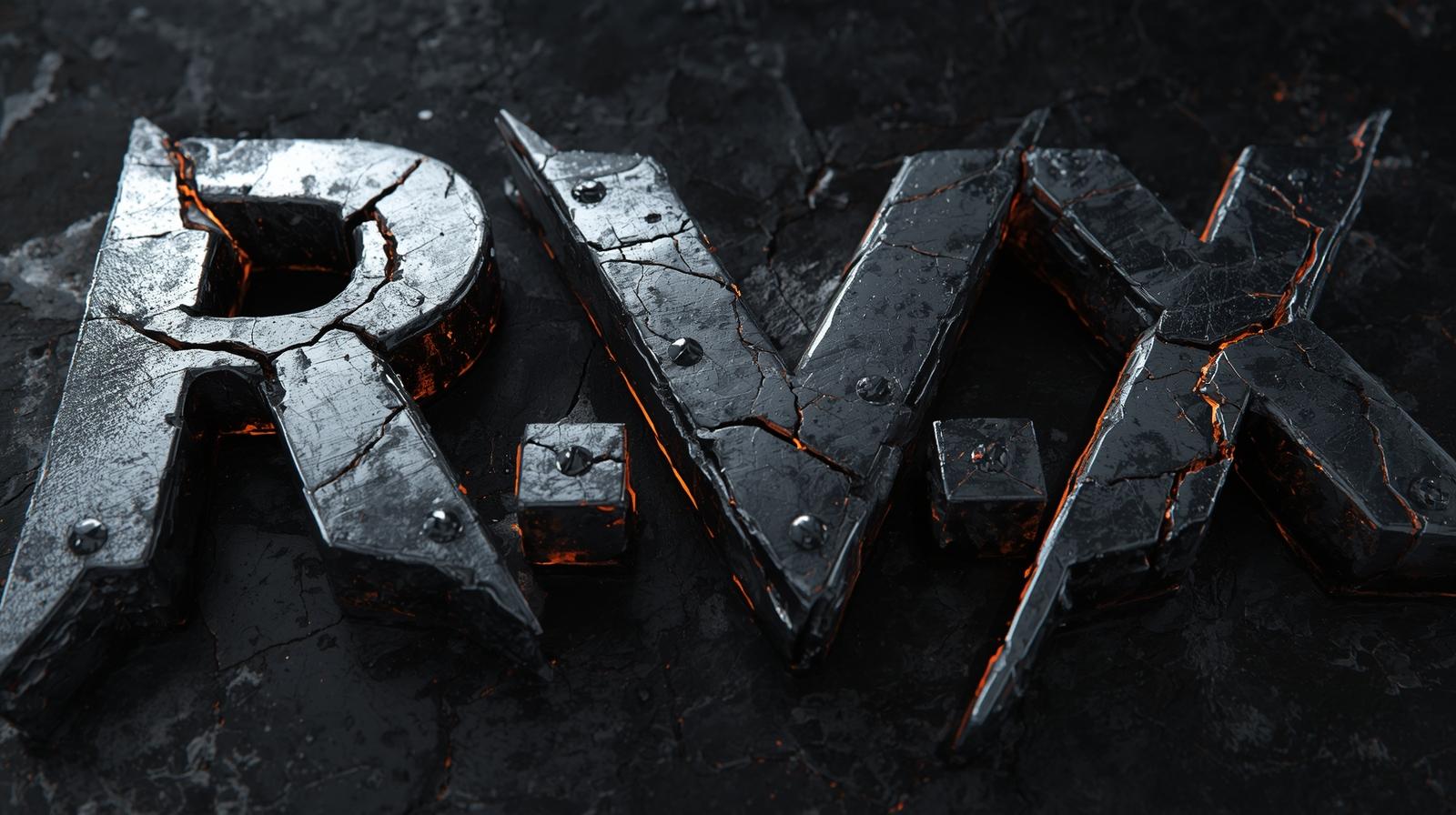 RVXX Argent Metal lettering variant 2