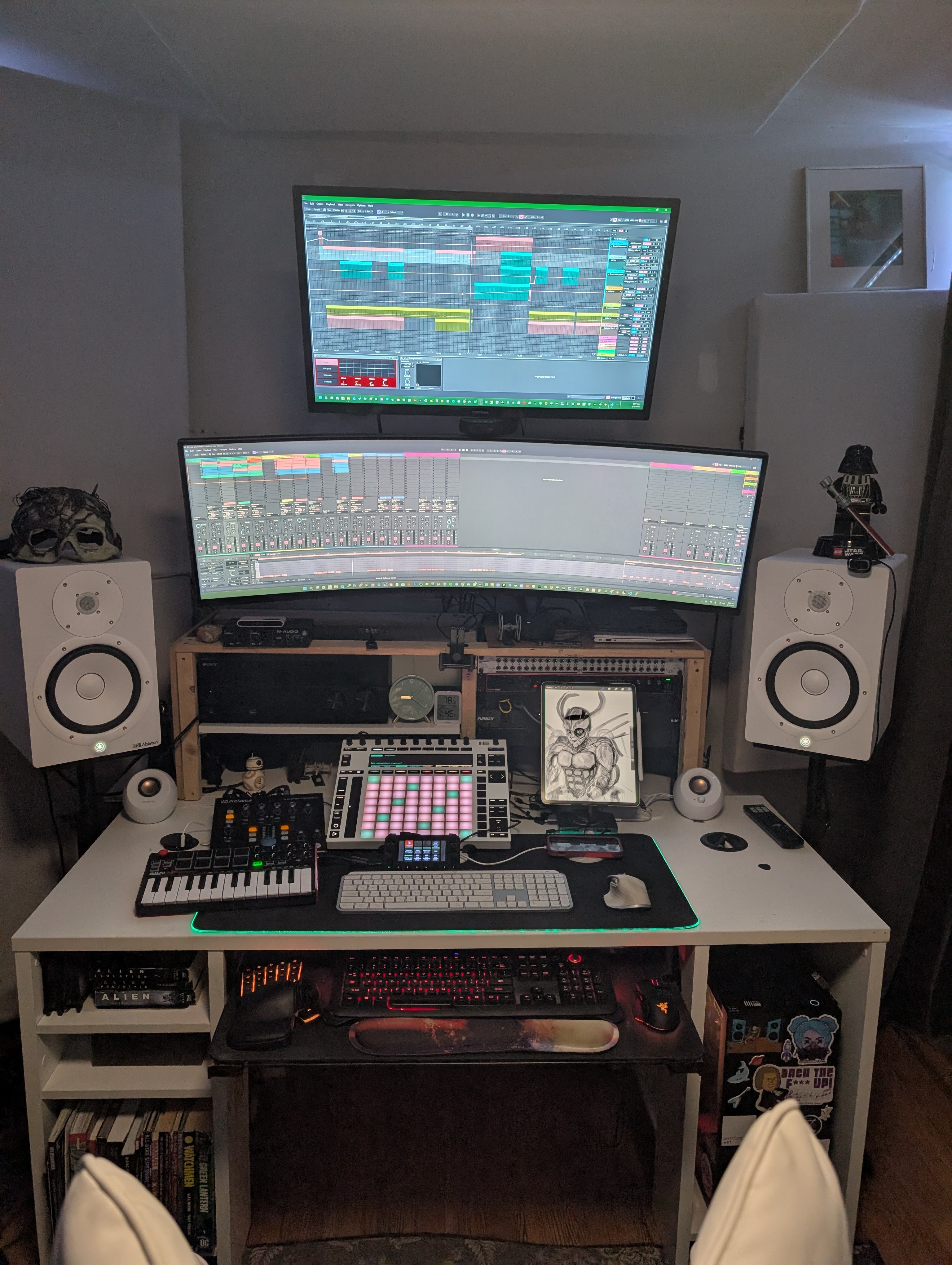 Live event audio setup and sound check